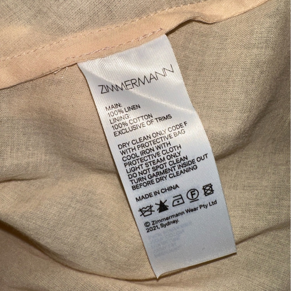 Zimmermann Orange and Cream Patterned Dress - Picture 10 of 12